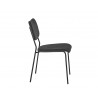 Cullen Dining Chair - Polo Club Kohl Grey - Side Angle