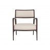 Sunpan Damien Lounge Chair - Dillon Cream - Front View