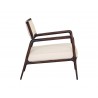 Sunpan Damien Lounge Chair - Dillon Cream - Side Angled View