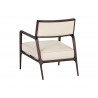 Sunpan Damien Lounge Chair - Dillon Cream - Back Angle