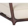 Sunpan Damien Lounge Chair - Dillon Cream - Seat Frame Close-Up