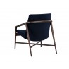 Mila Lounge Chair - Dark River - Back Angle