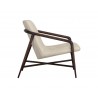 Mila Lounge Chair - Bravo Cream - Side Angle