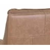 Sunpan Easton Swivel Lounge Chair - Camel Leather - Seat Close-Up - Sunpan Easton Swivel Lounge Chair - Camel Leather - Seat Close-Up