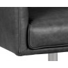 Sunpan Easton Swivel Lounge Chair - Marseille Black - Seat Close-Up