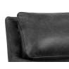 Sunpan Easton Swivel Lounge Chair - Marseille Black - Seat Back Close-Up