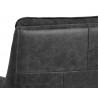 Sunpan Easton Swivel Lounge Chair - Marseille Black - Seat back Close-Up