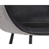 Waldo Counter Stool - Nightfall Black / November Grey - Seat Close-up