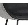 Waldo Counter Stool - Nightfall Black / November Grey - Seat Close-up - Waldo Counter Stool - Nightfall Black / November Grey - Seat Close-up
