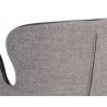 Waldo Counter Stool - Nightfall Black / November Grey - Back Angle Close-up