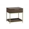 Rebel Nightstand - Gold - Raw Umber - Angled - Rebel Nightstand - Gold - Raw Umber - Angled