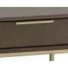 Rebel Nightstand - Gold - Raw Umber - Drawer Close-Up - Rebel Nightstand - Gold - Raw Umber - Drawer Close-Up