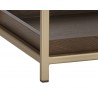 Rebel Nightstand - Gold - Raw Umber - Leg Close-Up