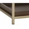 Rebel Nightstand - Gold - Raw Umber - Leg Close-Up - Rebel Nightstand - Gold - Raw Umber - Leg Close-Up