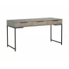 Rebel Desk - Black - Taupe - Angled View - Rebel Desk - Black - Taupe - Angled View