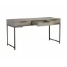 Rebel Desk - Black - Taupe - Angled View - Rebel Desk - Black - Taupe - Angled View