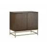 Sunpan Rebel Sideboard - Gold - Raw Umber - Angled - Sunpan Rebel Sideboard - Gold - Raw Umber - Angled