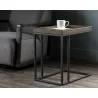 Arden C-shaped End Table - Black - Charcoal Grey - Lifestyle - Arden C-shaped End Table - Black - Charcoal Grey - Lifestyle