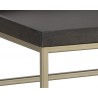 Sunpan Arden Coffee Table - Leg Close-Up Angle