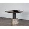 Monaco Coffee Table - Black - Light Grey Marble / Raw Umber/Charcoal Grey, Lifestyle