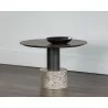 Monaco Coffee Table - Black - Light Grey Marble / Raw Umber/Charcoal Grey - Lifestyle - Monaco Coffee Table - Black - Light Grey Marble / Raw Umber/Charcoal Grey - Lifestyle