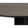 Monaco Coffee Table - Black - Light Grey Marble / Raw Umber/Charcoal Grey, Closeup View2