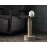 Monaco End Table - Gold - Light Grey Marble / Charcoal Grey - Lifestyle - Monaco End Table - Gold - Light Grey Marble / Charcoal Grey - Lifestyle