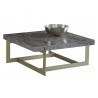 Sunpan Penelope Coffee Table - Angled with Decor 