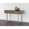 Jade Console Table - Antique Silver - Ash Grey - Lifestyle