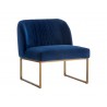 Nevin Lounge Chair - Sapphire Blue - Angled View