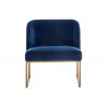 Nevin Lounge Chair - Sapphire Blue - Front