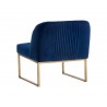 Nevin Lounge Chair - Sapphire Blue - Back Angle