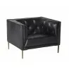 Westin Armchair - Vintage Black Night Leather - Angled View - Westin Armchair - Vintage Black Night Leather - Angled View