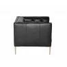 Westin Armchair - Vintage Black Night Leather - Side Angle - Westin Armchair - Vintage Black Night Leather - Side Angle