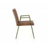 Homer Dining Armchair - Bravo Cognac - Side Angle - Homer Dining Armchair - Bravo Cognac - Side Angle