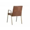 Homer Dining Armchair - Bravo Cognac - Back Angle - Homer Dining Armchair - Bravo Cognac - Back Angle