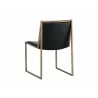 Blair Dining Chair - Antique Brass - Cantina Black - Back Angle - Blair Dining Chair - Antique Brass - Cantina Black - Back Angle