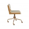 Davis Office Chair - Champagne Gold - Castillo Cream - Side Angle