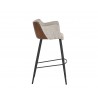 Griffin Barstool - November Grey / Bravo Cognac - Side Angle