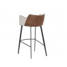 Griffin Barstool - November Grey / Bravo Cognac - Back Angle