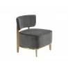 Melville Lounge Chair - Polo Club Kohl Grey - Top Angle - Melville Lounge Chair - Polo Club Kohl Grey - Top Angle