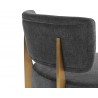 Melville Lounge Chair - Polo Club Kohl Grey - Back Seat Angled Close-Up