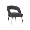 Cassidy Dining Chair - Polo Club Kohl Grey - Angled