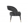 Cassidy Dining Chair - Polo Club Kohl Grey - Side Angle