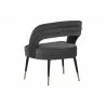 Cassidy Dining Chair - Polo Club Kohl Grey - Back Angle - Cassidy Dining Chair - Polo Club Kohl Grey - Back Angle
