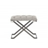 Coral Ottoman - Gunmetal - Polo Club Stone - Front