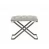Coral Ottoman - Gunmetal - Polo Club Stone - Front - Coral Ottoman - Gunmetal - Polo Club Stone - Front