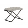 Sunpan Coral Stool In Gunmetal And Polo Club Stone - Angled