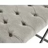 Coral Ottoman - Gunmetal - Polo Club Stone - Seat Close-up - Coral Ottoman - Gunmetal - Polo Club Stone - Seat Close-up