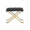 Coral Ottoman - Gold - Polo Club Kohl Grey - Front - Coral Ottoman - Gold - Polo Club Kohl Grey - Front